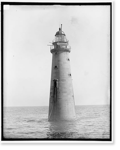 Antique Maritime - Boston, Massachusetts - Minot's Ledge Lighthouse (2)