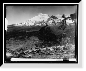 Historic Framed Print, Popocatapetl [sic] from Tlamacas,  17-7/8" x 21-7/8"