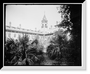 Historic Framed Print, Court of the Ponce de Leon,  17-7/8" x 21-7/8"