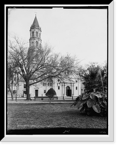 Historic Framed Print, The Cathedral, St. Augustine,  17-7/8" x 21-7/8"