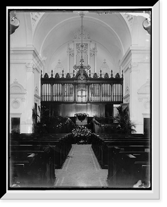 Historic Framed Print, [Altar, Flagler Memorial Presbyterian Church, St. Augustine],  17-7/8" x 21-7/8"