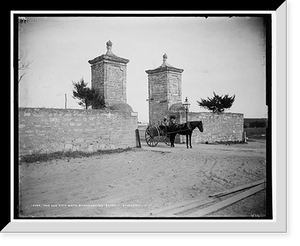 Historic Framed Print, The Old City Gate, St. Augustine,  17-7/8" x 21-7/8"