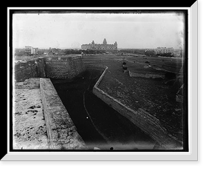 Panorama from Fort Marion, showing Fort, bay and city - 3 Classic, Historic Reproduction
