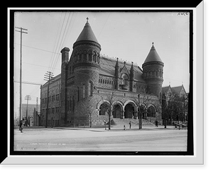 Historic Framed Print, Detroit Museum of Art,  17-7/8" x 21-7/8"