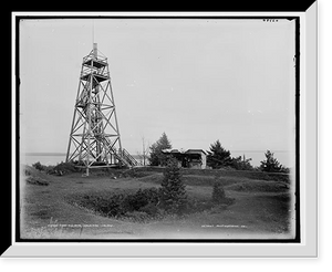 Historic Framed Print, Fort Holmes, Mackinac Island,  17-7/8" x 21-7/8"