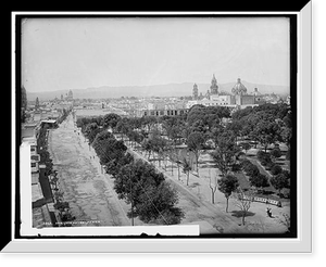 Panorama of San Luis Potosi, Vintage Print