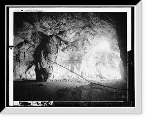 Historic Framed Print, Interior of cave, El Abra, Mexico,  17-7/8" x 21-7/8"