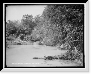 Historic Framed Print, Hot springs at Taninul,  17-7/8" x 21-7/8"