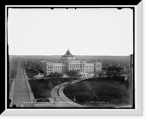 Historic Framed Print, Library of Congress from Capitol dome, Washington, D.C.,  17-7/8" x 21-7/8"