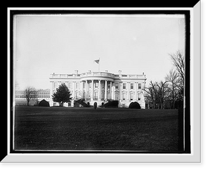 Historic Framed Print, White House, Washington, D.C.,  17-7/8" x 21-7/8"