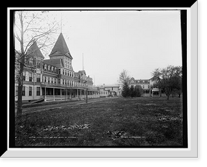 Historic Framed Print, Hotel Egnew and bath house, Mt. Clemens,  17-7/8" x 21-7/8"