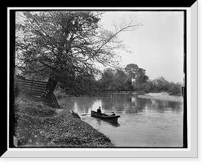 Historic Framed Print, Clinton River, Mt. Clemens,  17-7/8" x 21-7/8"