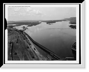 Historic Framed Print, [Valley of the Mississippi from Winona, Minn.],  17-7/8" x 21-7/8"