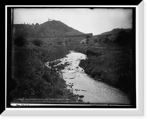 Antique Railway Print - Rolling Stone Valley, westbound passenger train