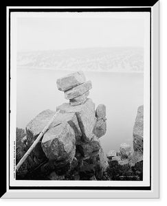 Historic Framed Print, Turk's Head, Devil's Lake, Wis.,  17-7/8" x 21-7/8"