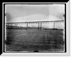 Historic Framed Print, St. Paul, Minn. from river beneath the bridge,  17-7/8" x 21-7/8"