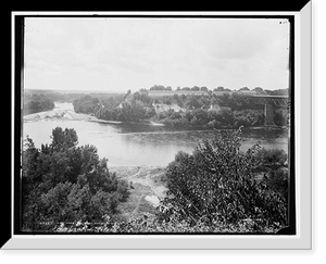 Historic Framed Print, Fort Snelling from across the river,  17-7/8" x 21-7/8"