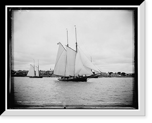 Historic Framed Print, Foam, Marblehead harbor,  17-7/8" x 21-7/8"