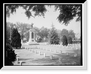 Historic Framed Print, Confederate Monument, Magnolia Cemetery, Charleston, S.C.,  17-7/8" x 21-7/8"