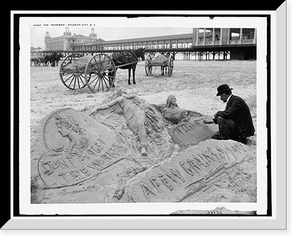 Historic Framed Print, The Sandman, Atlantic City, N.J.,  17-7/8" x 21-7/8"