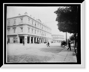 Historic Framed Print, Hotel Inglaterra, Havana, Cuba,  17-7/8" x 21-7/8"