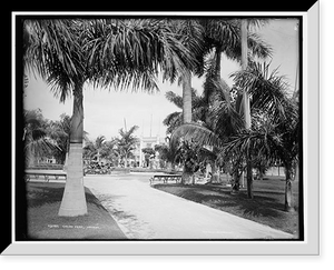 Historic Framed Print, Colon Park, Havana,  17-7/8" x 21-7/8"
