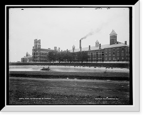 Historic Framed Print, State reformatory at Pontiac, Ill.,  17-7/8" x 21-7/8"