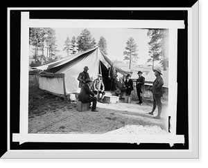Hotel tent, Grand Canyon stage road, Arizona, Vintage Poster