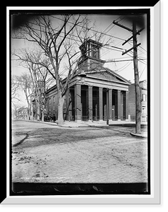 Historic Framed Print, Reformed church, Albany, N.Y.,  17-7/8" x 21-7/8"