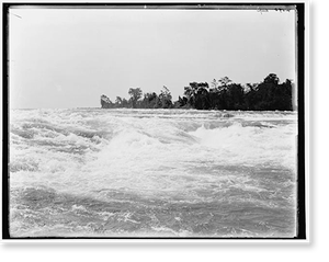 Historic Landscape - Niagara Falls - Rapids above the American Falls