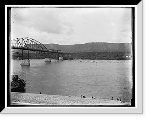 Bridge over the Mississippi, Winona, Minn, Vintage Poster