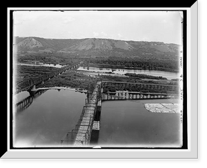 Historic Framed Print, [Valley of the Mississippi from Winona, Minn.] - 5,  17-7/8" x 21-7/8"