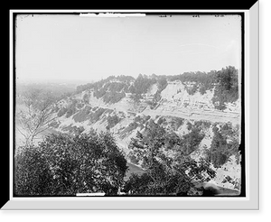 Historic Framed Print, Niagara Gorge from Queenstown [sic] Heights,  17-7/8" x 21-7/8"