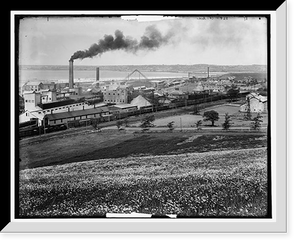 Historic Framed Print, Solvay Process Co.'s works, Syracuse [i.e. Solvay], N.Y. - 2,  17-7/8" x 21-7/8"