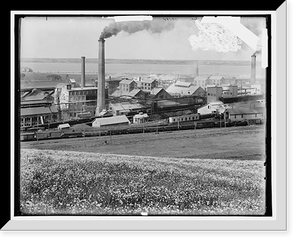 Historic Framed Print, Solvay Process Co.'s works, Syracuse [i.e. Solvay], N.Y. - 3,  17-7/8" x 21-7/8"