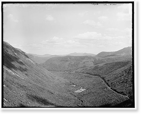 Antique Photo Print - White Mountains - Crawford Notch from Mt. Willard