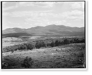 Vintage Photo Print - White Mountains - View from Crufts Ledge