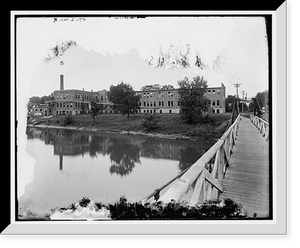 Historic Framed Print, On the Vermillion [sic] River, Pontiac, Ill. - 2,  17-7/8" x 21-7/8"