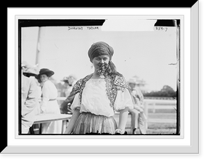 Historic Framed Print, Dorothy Taylor, costumed, Society Circus, Long Branch,  17-7/8" x 21-7/8"