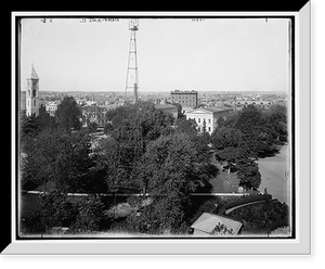 Historic Framed Print, Grounds of Girard College, Philadelphia - 2,  17-7/8" x 21-7/8"