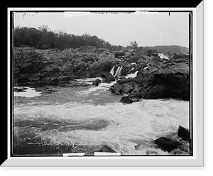 Historic Framed Print, Great Falls of the Potomac - 3,  17-7/8" x 21-7/8"