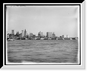 Historic Framed Print, New York from Jersey City - 3,  17-7/8" x 21-7/8"