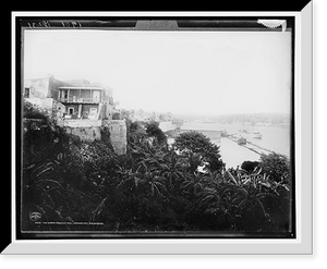 Historic Framed Print, River harbor from city wall, Domingo City, San Domingo, W.I. - 2,  17-7/8" x 21-7/8"