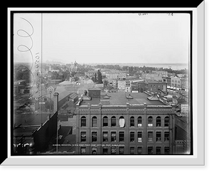 Historic Framed Print, General view east from Post Office, Port Huron, Mich. - 2,  17-7/8" x 21-7/8"