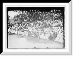 Historic Framed Print, Spectators at tennis match, Casino, Newport,  17-7/8" x 21-7/8"