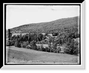 Historic Framed Print, Twin Mountain House to Presidential Range, White Mountains - 4,  17-7/8" x 21-7/8"