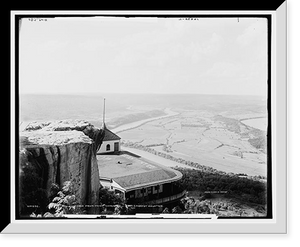 Historic Framed Print, Chattanooga and the Tennessee River from Lookout Mountain - 4,  17-7/8" x 21-7/8"