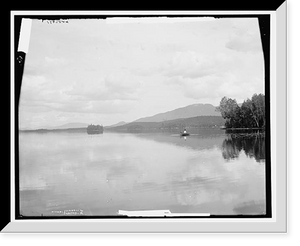 Historic Framed Print, Round Lake, Adirondack Mountains,  17-7/8" x 21-7/8"