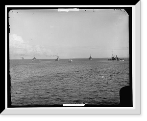 Historic Framed Print, Pensacola harbor - 3,  17-7/8" x 21-7/8"