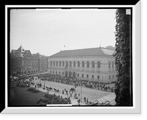 Historic Framed Print, Copley Square, Boston, Mass.,  17-7/8" x 21-7/8"